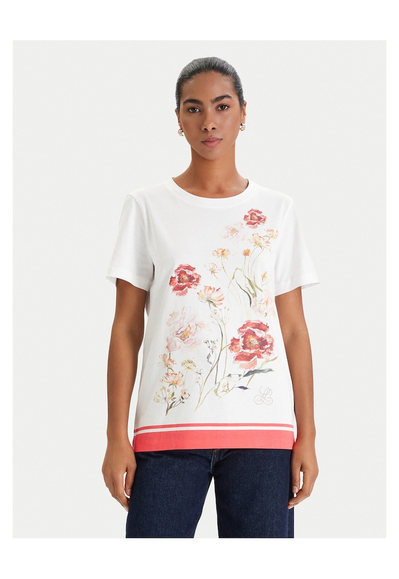 Tricou dama - bumbac - alb