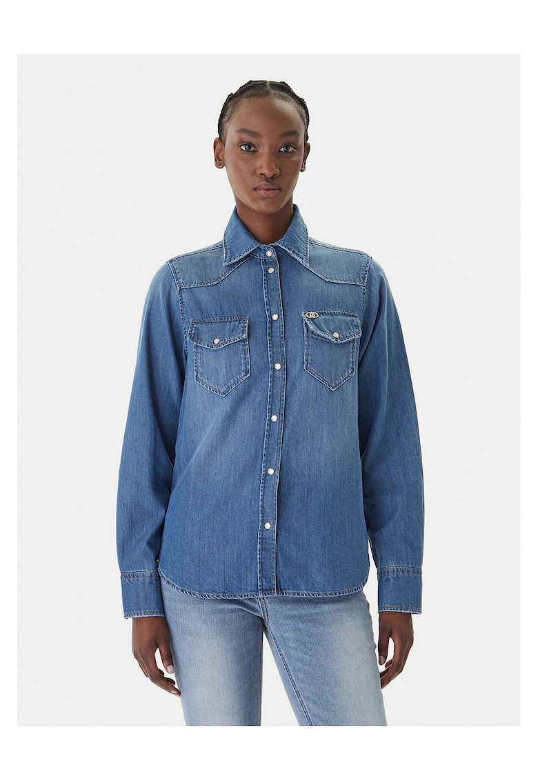 Camasa din denim - Bleumarin