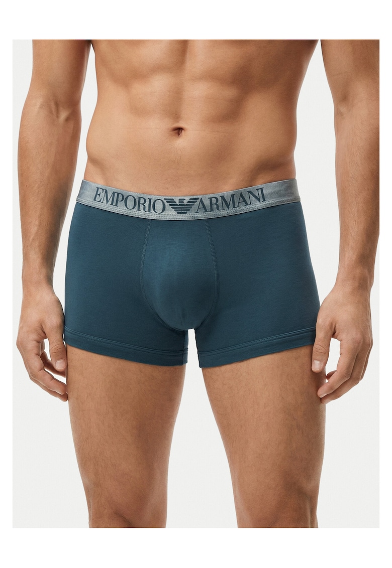 Set boxeri Emporio Armani - bumbac - bleumarin - 95% bumbac - 5% elastan