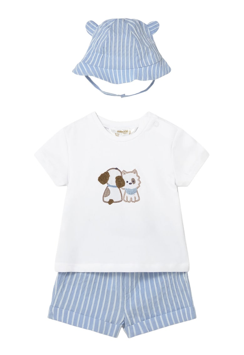 Set scurti - dungi - albastru - bumbac - Albastru