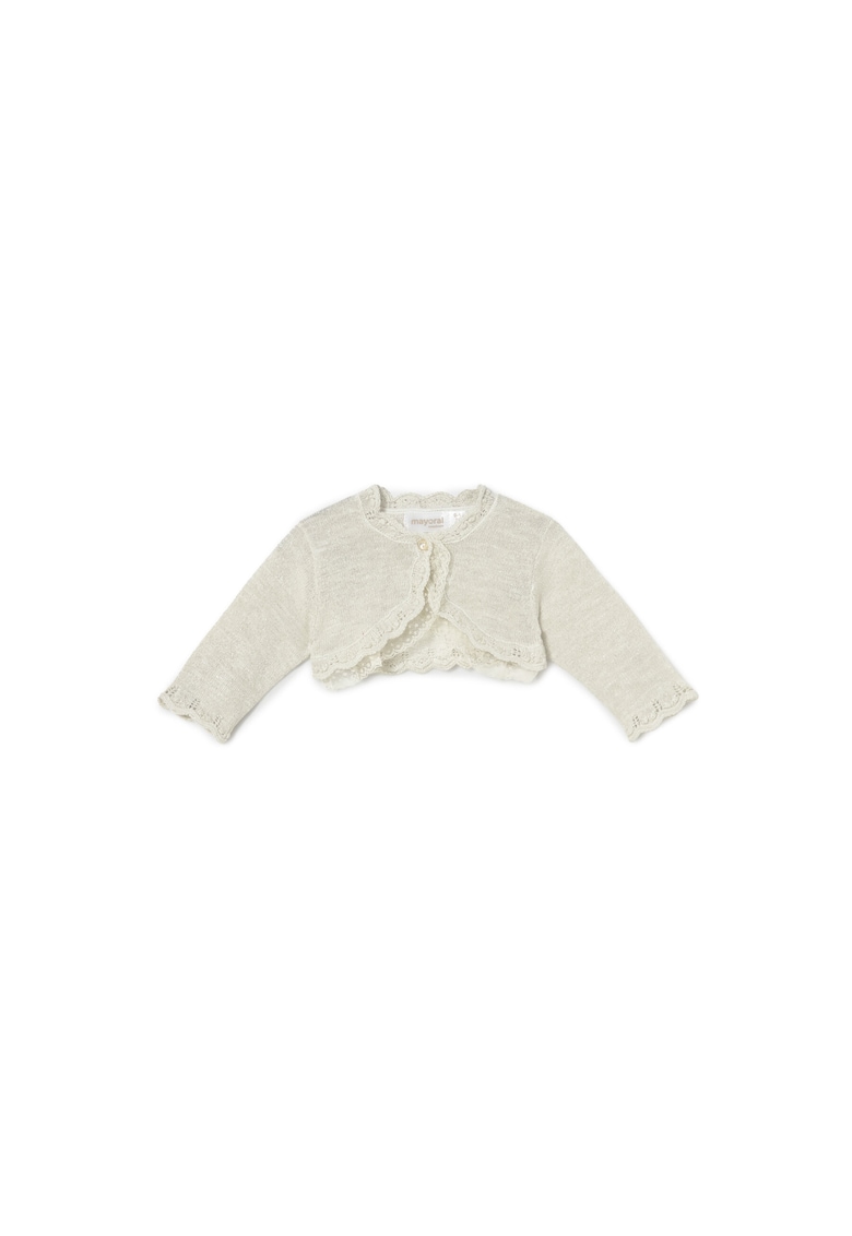Bolero copii - nasturi - bej - 82% bumbac