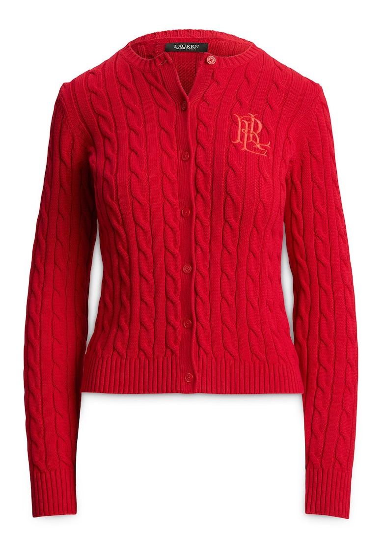 Cardigan dama - bumbac - rosu -
