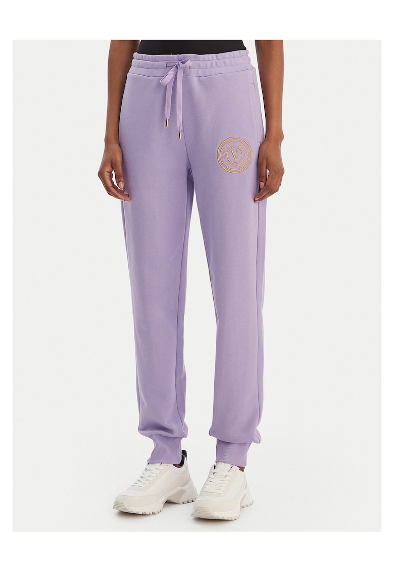 Pantaloni dama - bumbac - violet -