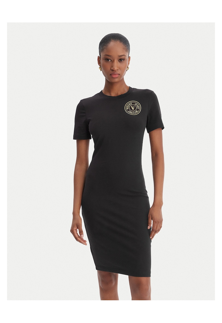 Rochie bumbac - negru - 95% bumbac - 5% elastan - Negru