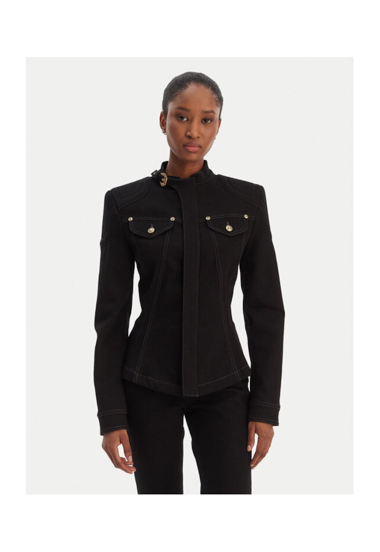 Geaca de blugi Femei - Bumbac - Negru - Negru