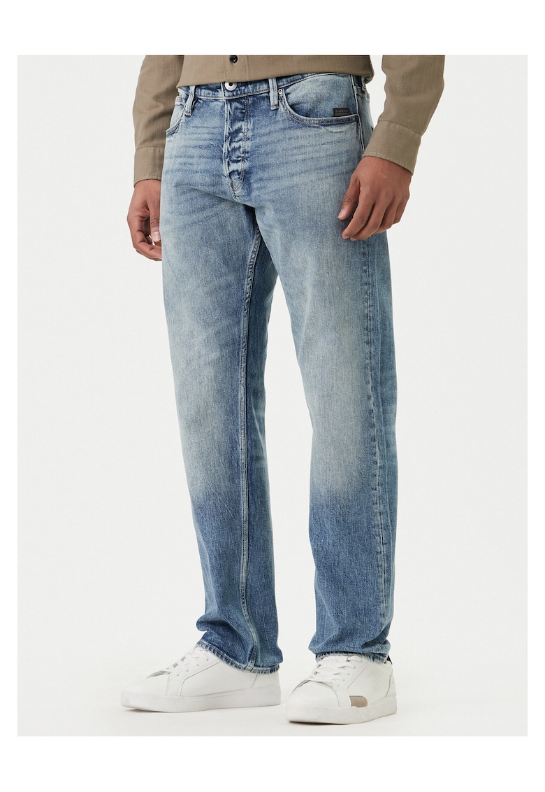 Blugi barbati - Raw - bumbac - albastru - Albastru deschis/Albastru