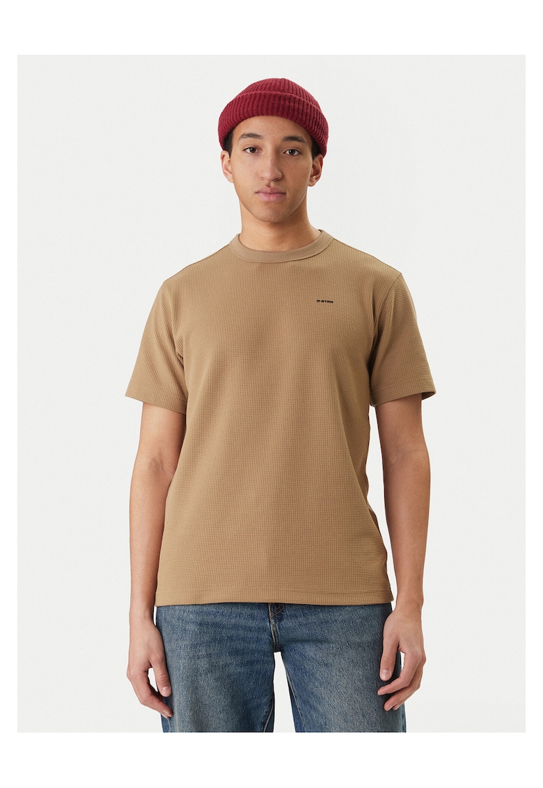 Tricou barbati - bumbac organic - bej