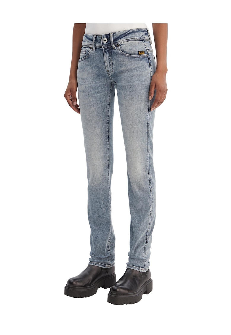 Blugi dama - slim fit - albastru - bumbac/poliester