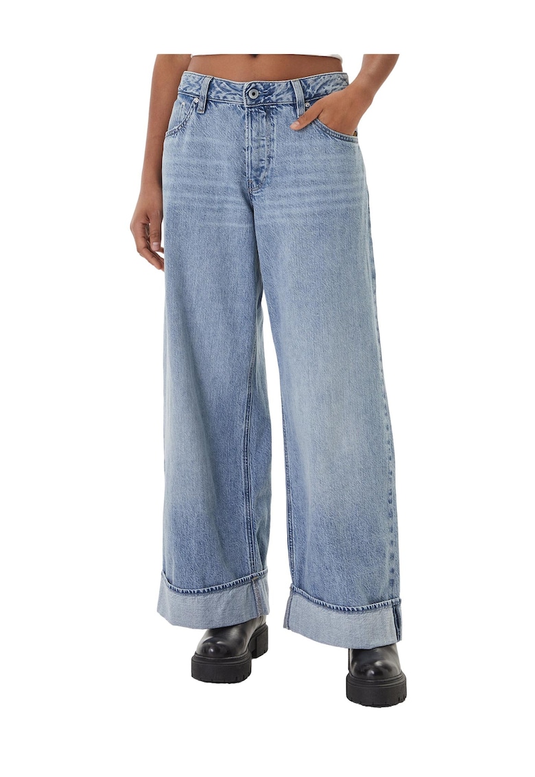 Blugi dama - bumbac - albastru deschis