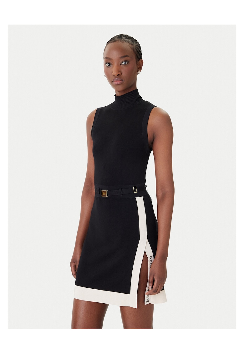 Rochie - tricotata - neagra - vascoza