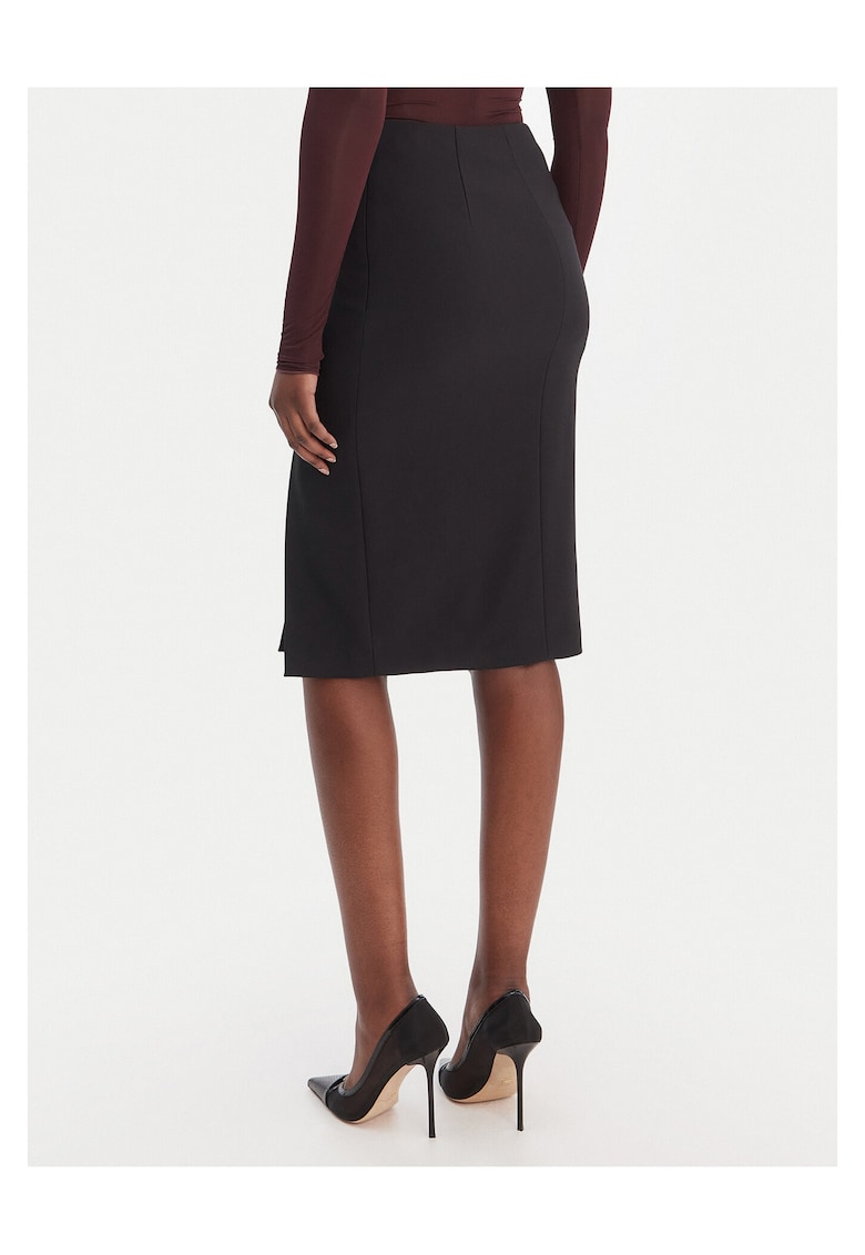 Fusta creion neagra - poliester - fermoar