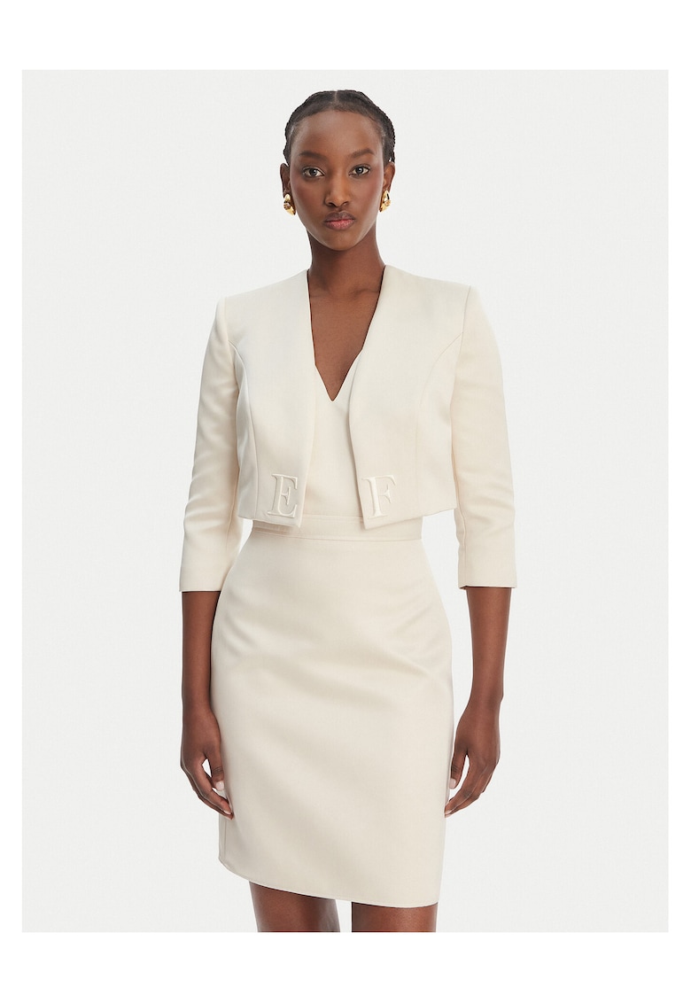Rochie de cocktail ecru - Ecru