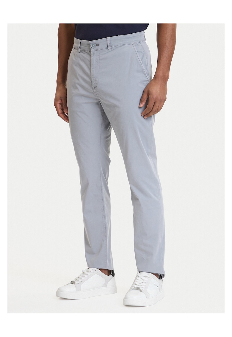 Pantaloni barbati - slim fit - gri - bumbac