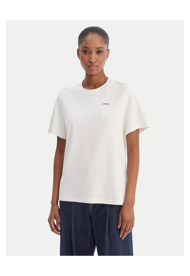 Tricou dama - Raw - bumbac organic - alb - Alb