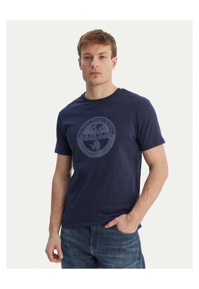 Tricou Barbati - din Bumbac - Bleumarin