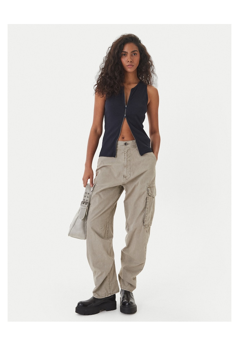 Pantaloni dama - Raw - bej - bumbac - Bej