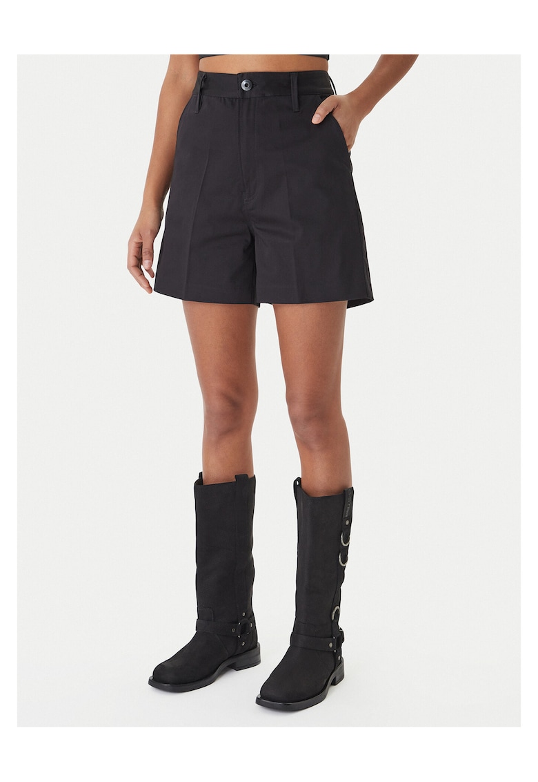 Pantaloni scurti dama - bumbac - negru