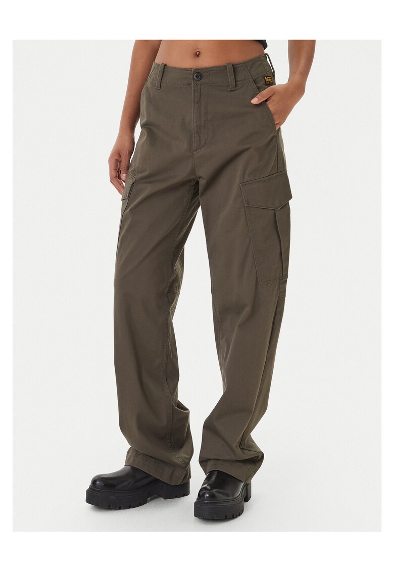 Pantaloni dama - G-Star Raw - bumbac - kaki - Kaki