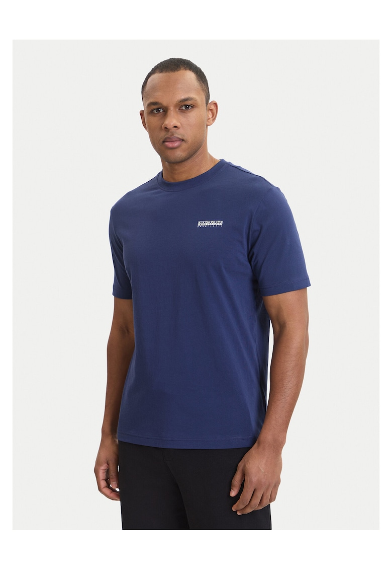 Tricou pentru Barbati - din Bumbac Bleumarin