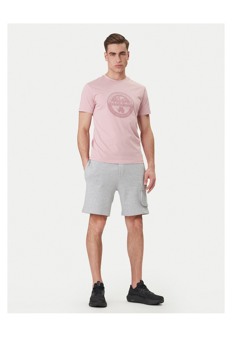 Tricou barbati - din bumbac - roz