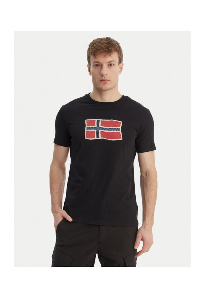 Tricou Barbati - din Bumbac - Negru