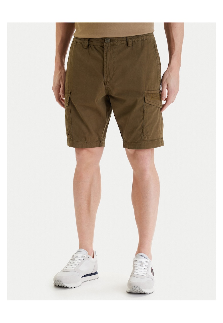 Pantaloni scurti Barbati - Bumbac - 659875 - Kaki
