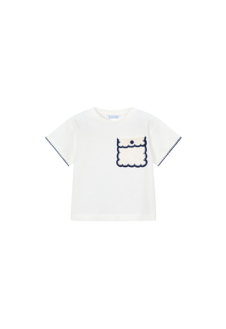 Tricou copii - bumbac - ecru - 92% bumbac