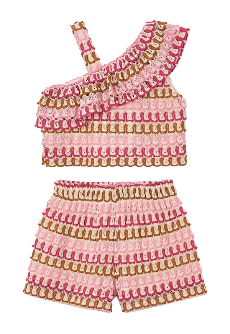 Compleu copii - set top+sort - multicolor - poliester