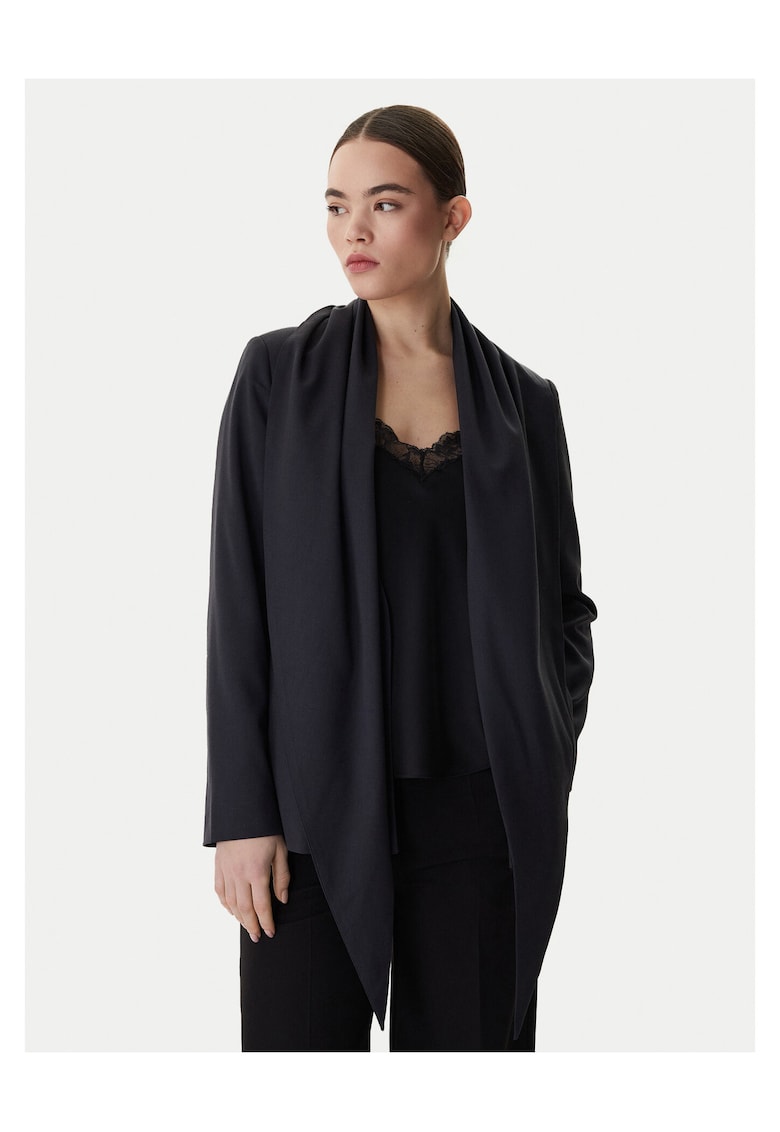 Sacou dama - gri - 50% poliester reciclat - sistem inchidere nasturi - Gri