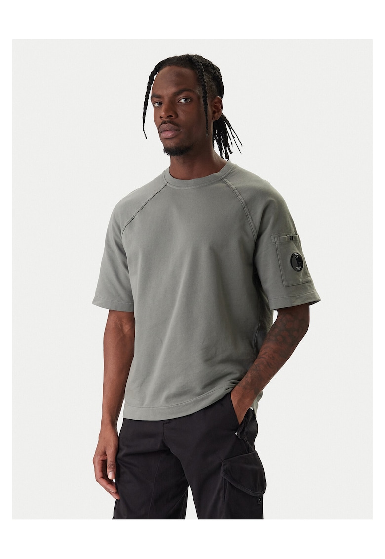Tricou barbati - gri - bumbac 100 - Gri