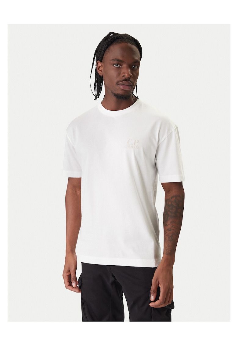 Tricou barbati - ecru - bumbac
