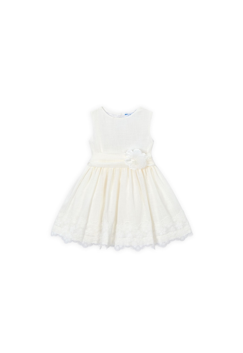 Rochie fete - alb - 50% poliester - 49% bumbac