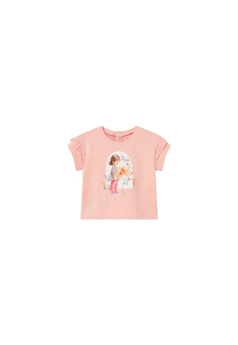 Tricou copii - bumbac - roz - 92% bumbac - 8% elastan