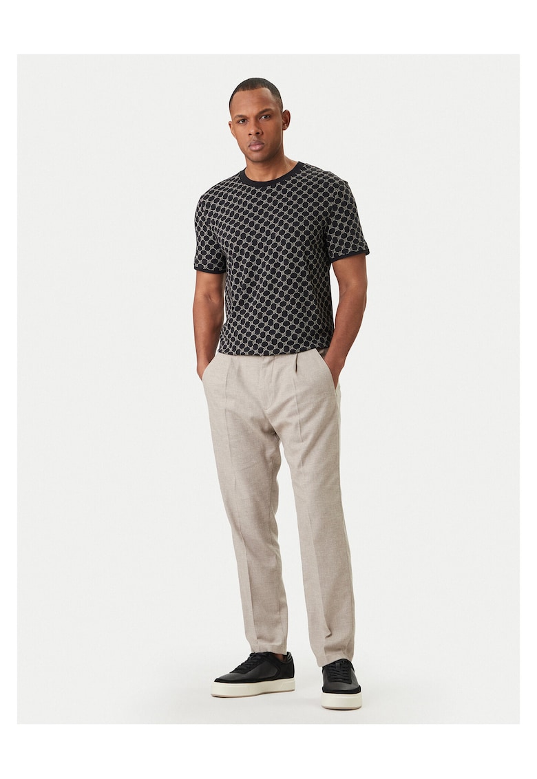 Tricou barbati - negru - 50% bumbac - 50% lyocell