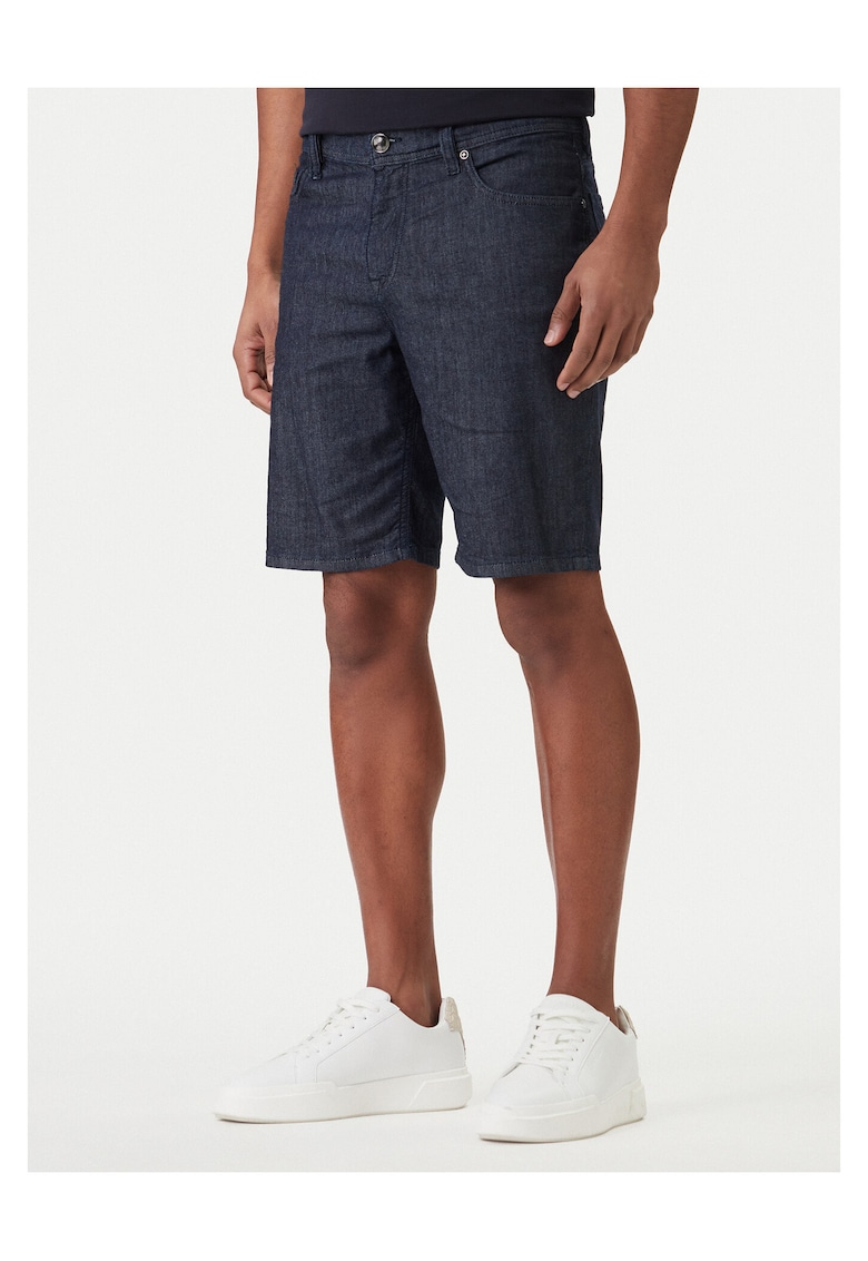 Pantaloni scurti barbati - denim - bleumarin - bumbac/elastan