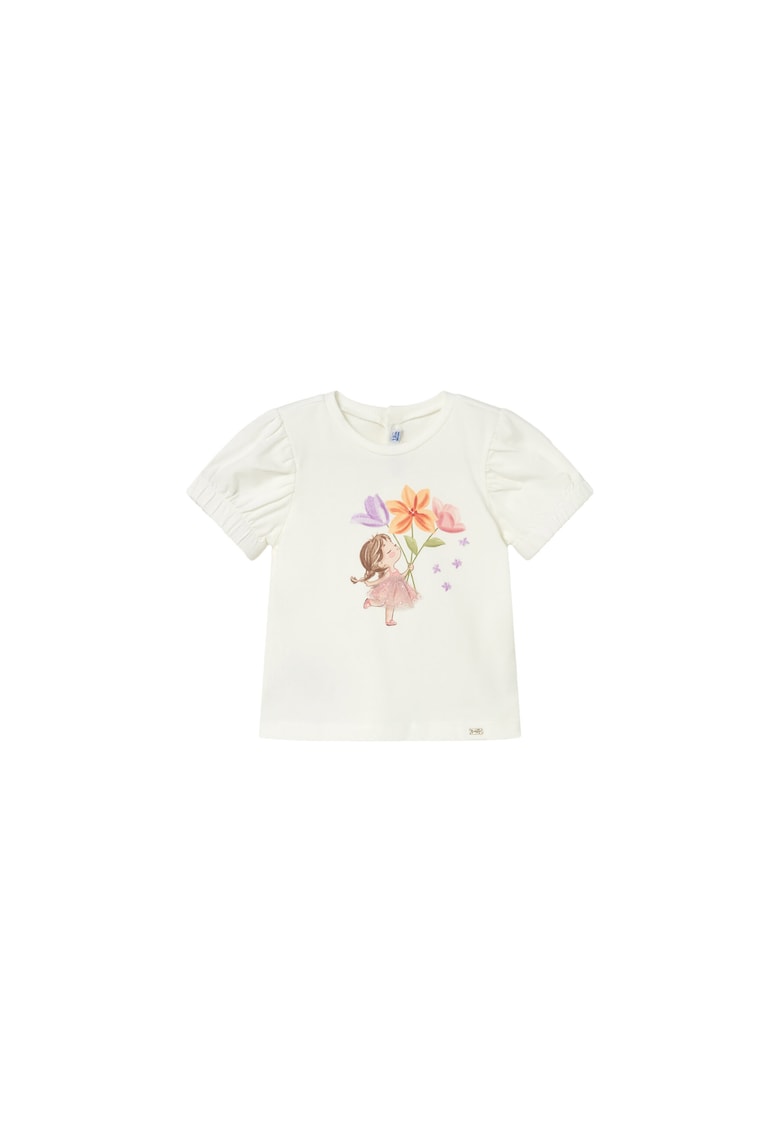 Tricou copii - Ecru - bumbac 95% -