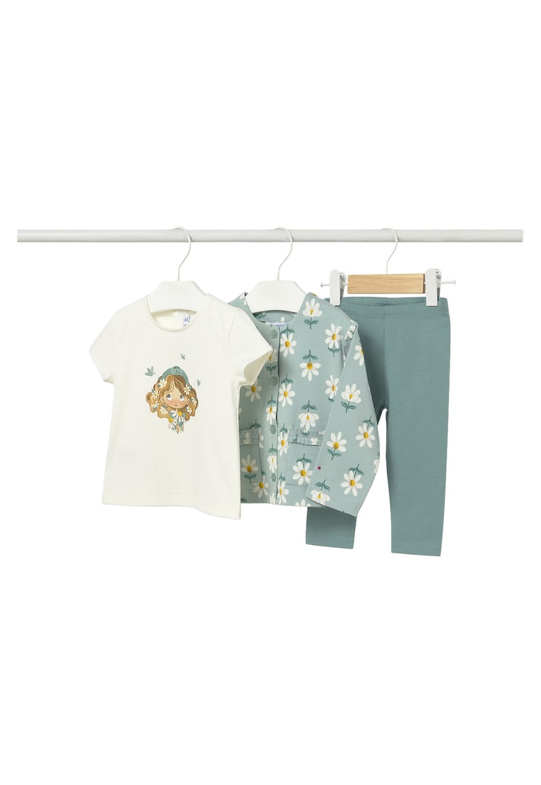 Compleu copii - bumbac - set pentru fete - Albastru