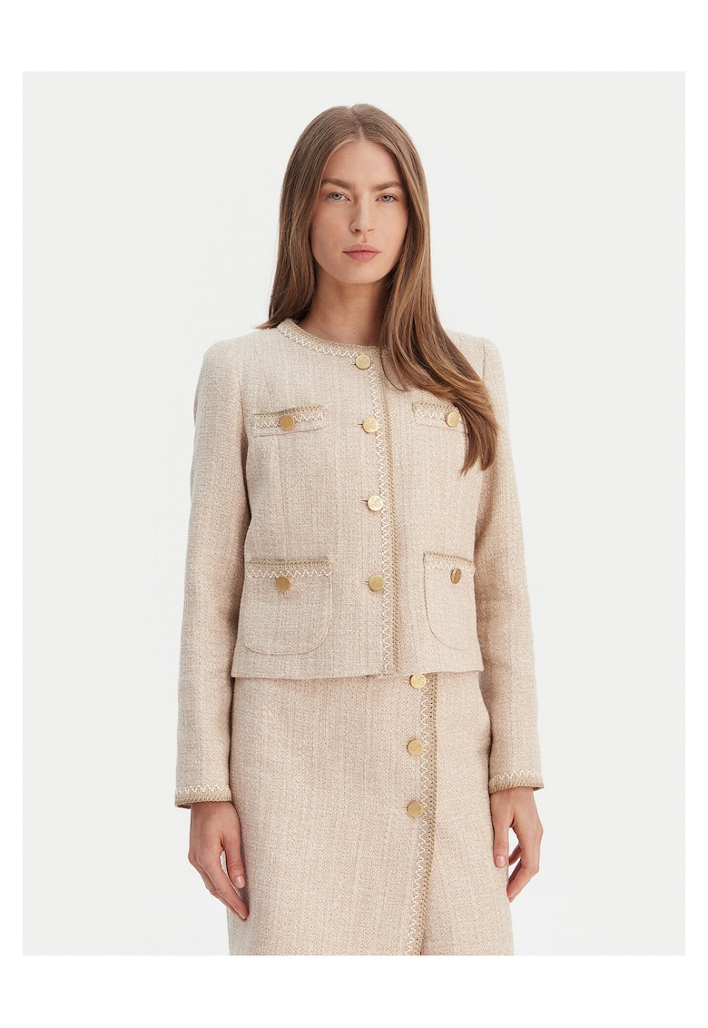 Sacou dama - 70% bumbac - 22% in - bej