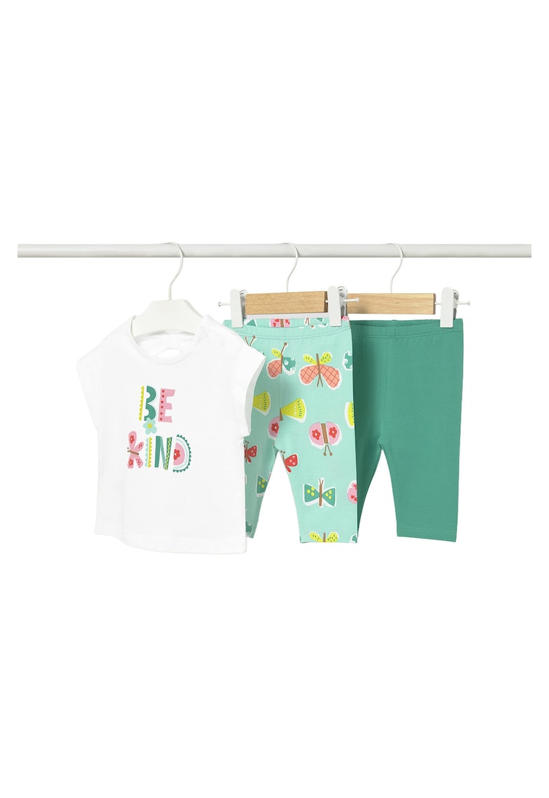 Compleuri copii - set pentru fete - bumbac - turcoaz -