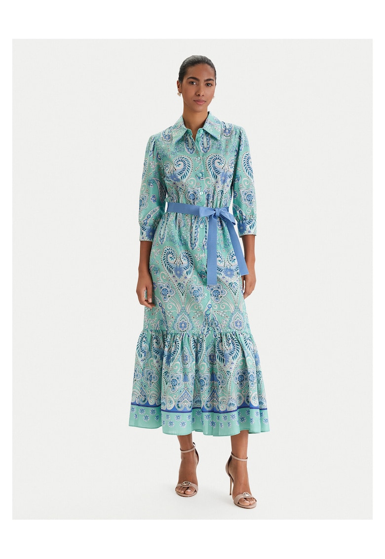 Rochie camasa Dama - verde - Multicolor