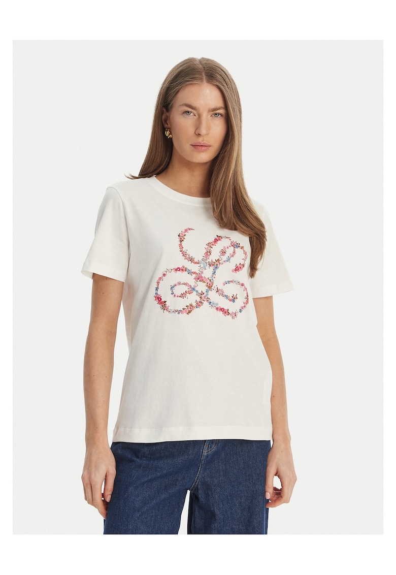 Tricou dama bumbac - alb -