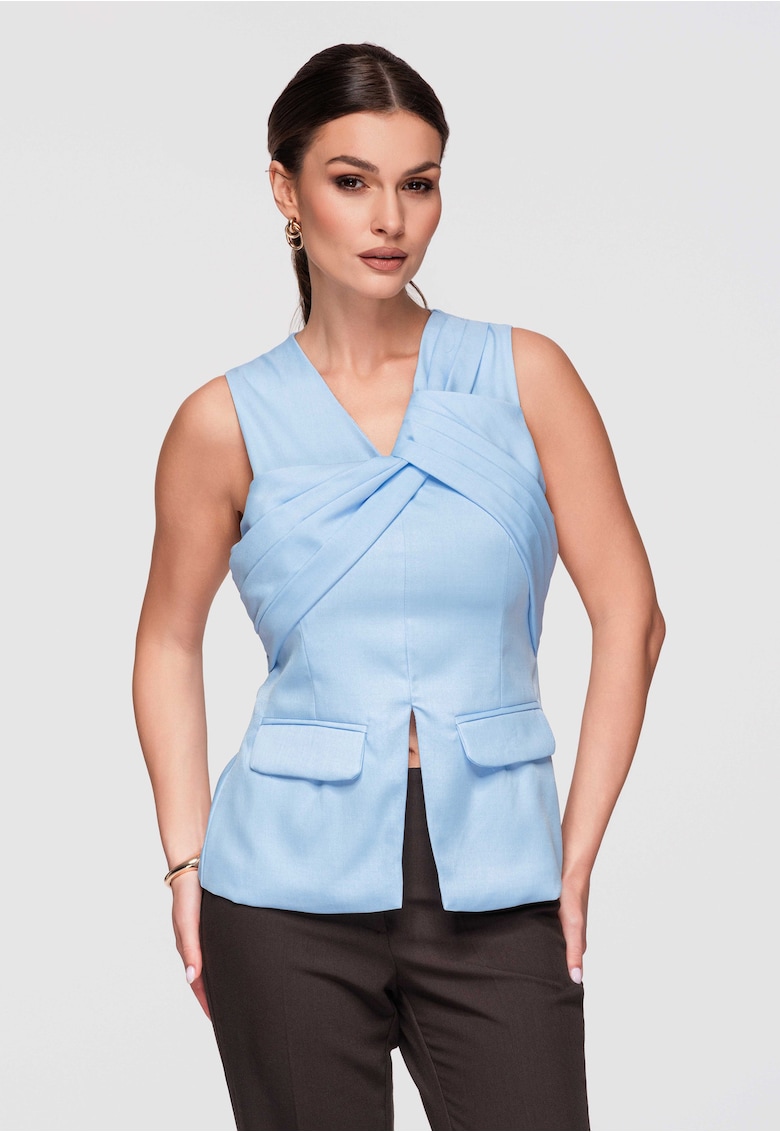 Bluza top eleganta OW-TS-E0001 - Albastru