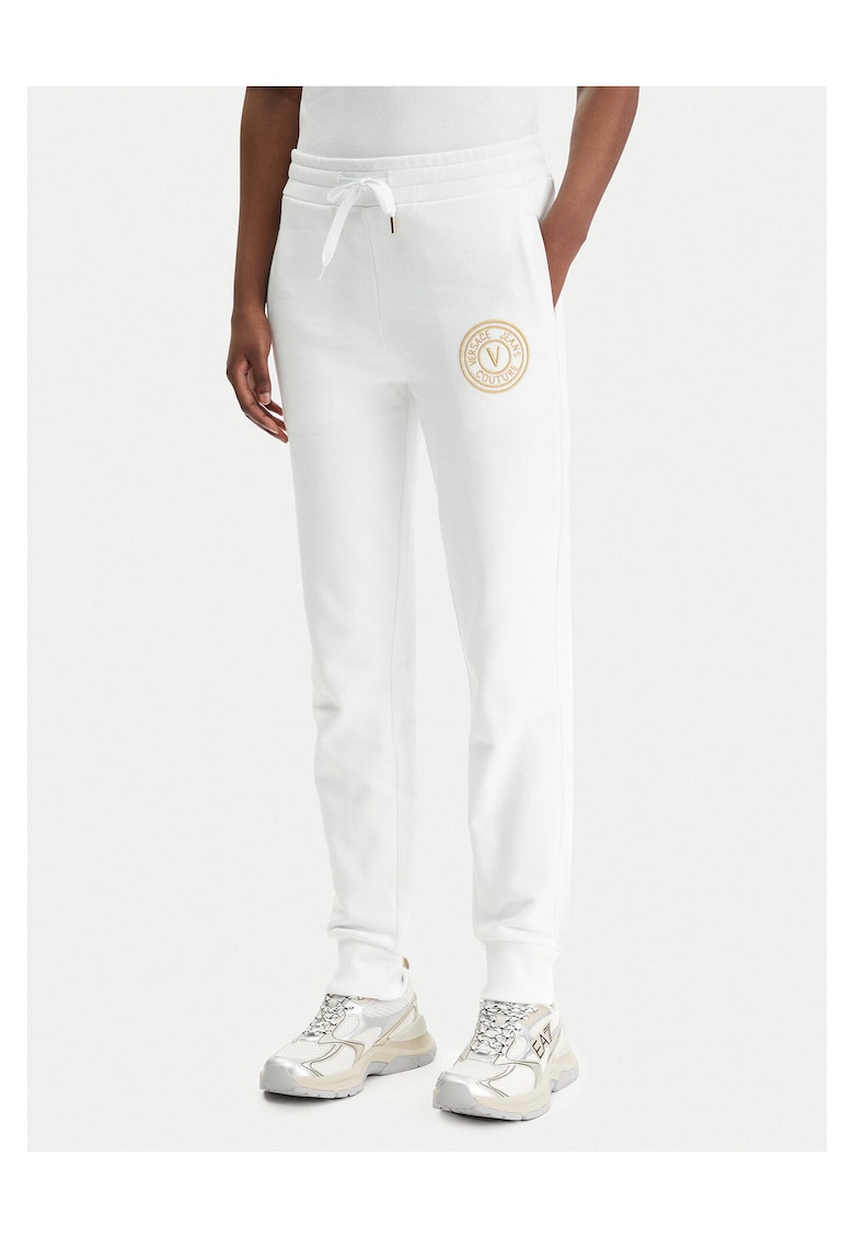Pantaloni dama - bumbac - alb