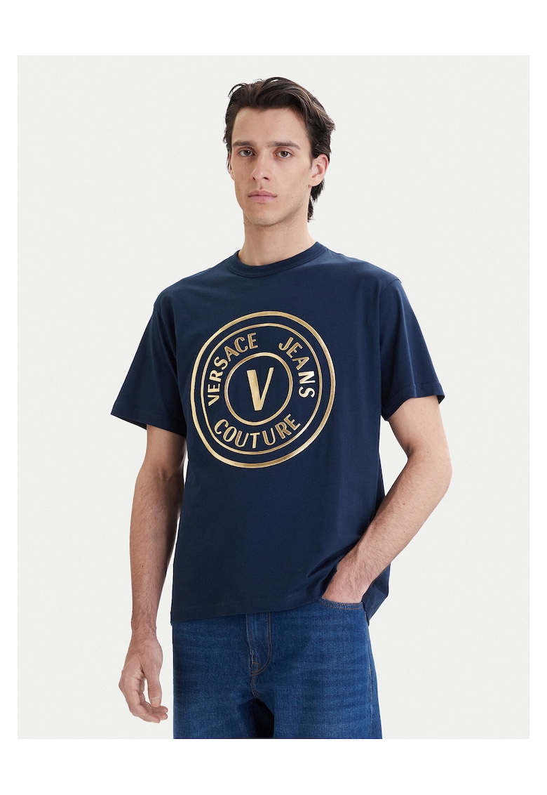 Tricou Barbati - Bleumarin - din Bumbac