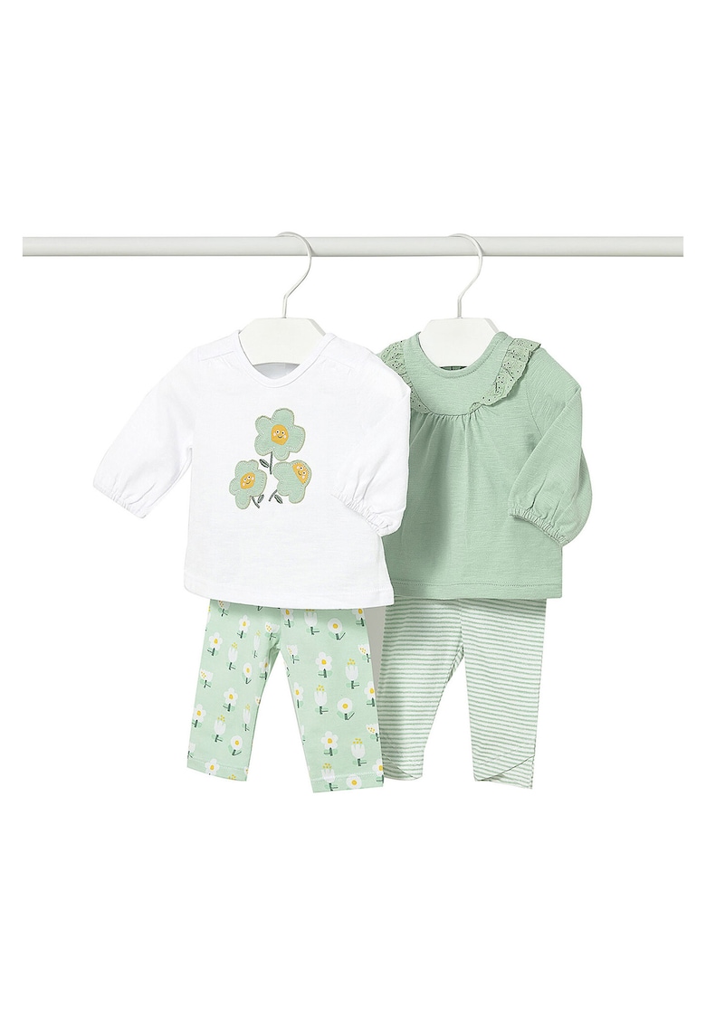 Bluza și colanți fete - Verde