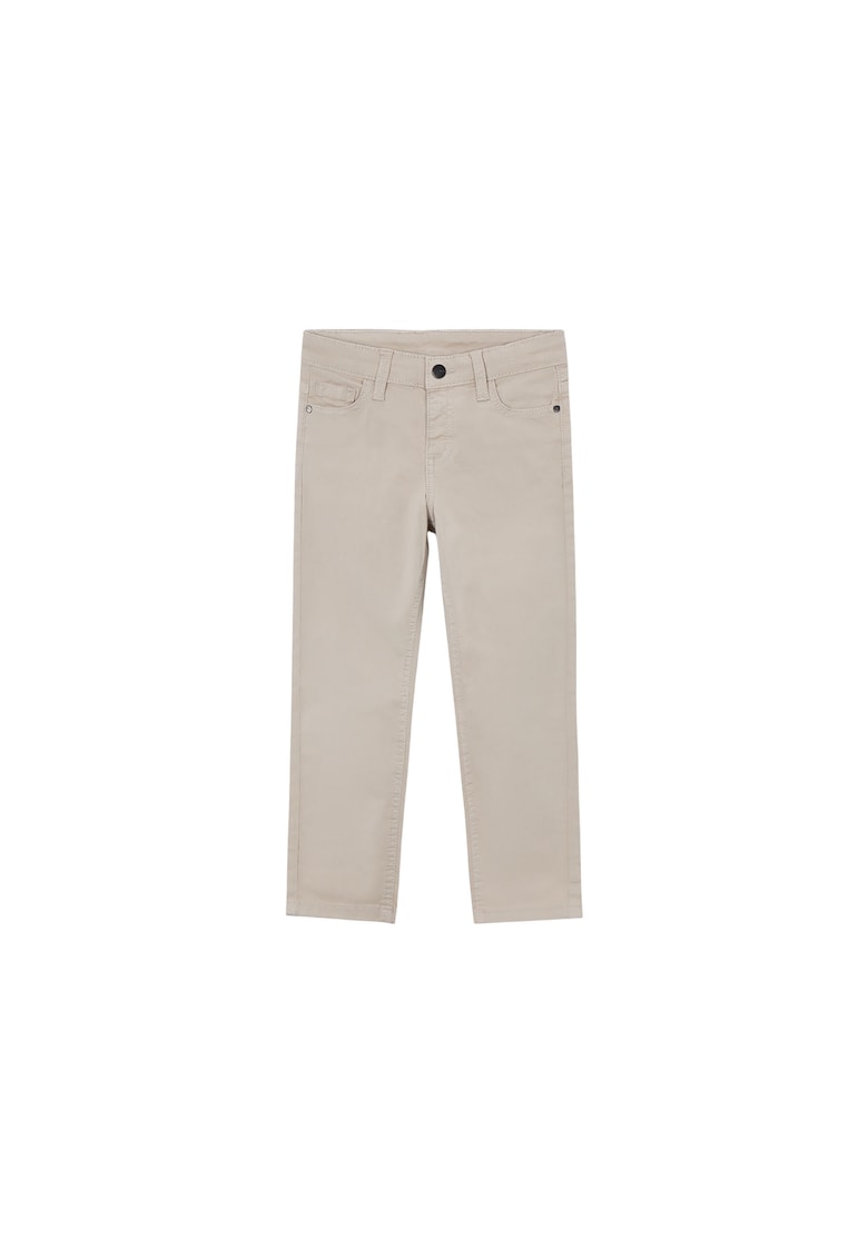 Pantaloni pentru baieti - Bumbac/Elastan - Bej