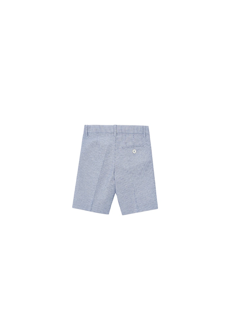 Pantaloni scurti copii - bumbac - dungi - albastru