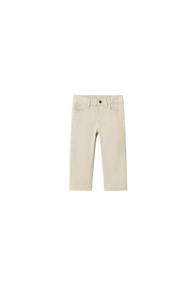 Pantaloni din bumbac pentru baieti - - Bej