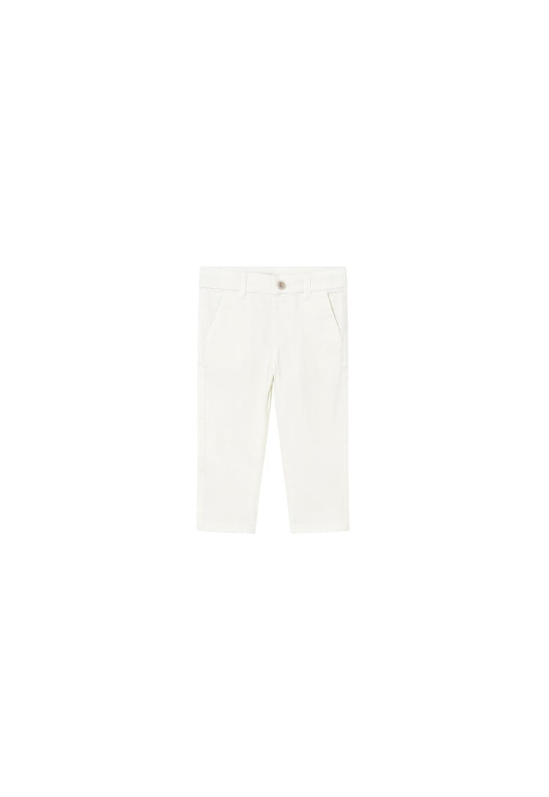 Pantaloni pentru baieti - Bumbac - Ecru - Ecru