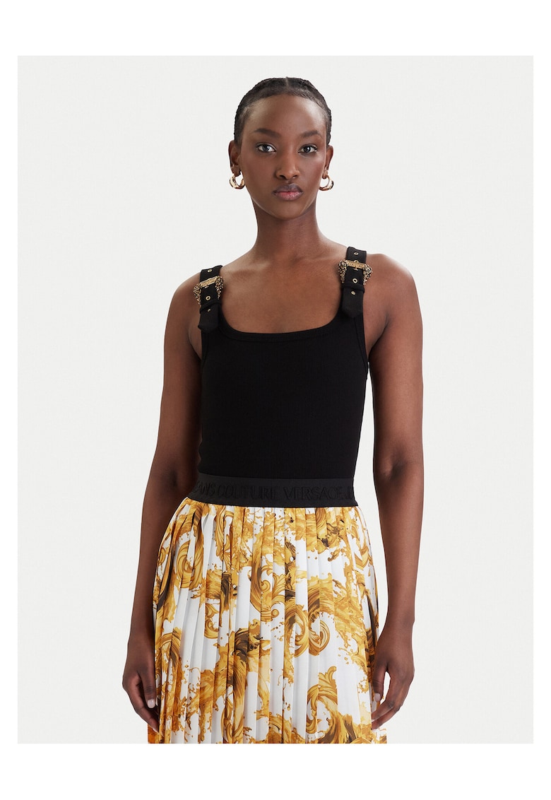 Maiou Dama - Slim fit - Negru - Bumbac/Elastan